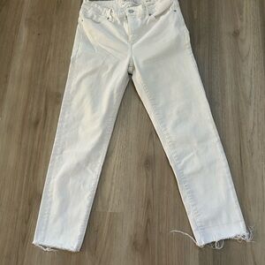 Lucky Brand Women's Cropped White Jeans